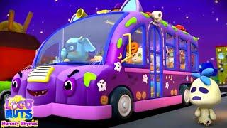 Halloween Wheels On The Bus, Monsters Ride for Kids and Spooky Rhymes