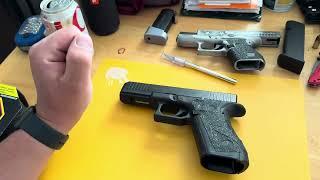 Skid guard texture tape upgrade for Glock 17 and Glock 43 ￼ how to install, #educational