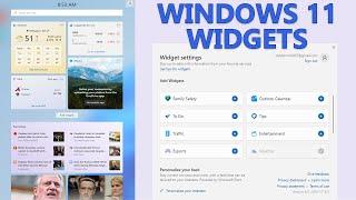 Using and Customizing Windows 11 Widgets