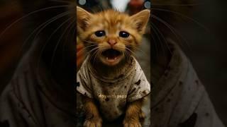 The Unseen Struggle That Moves the Soul #ai #cat #sadstory #shorts