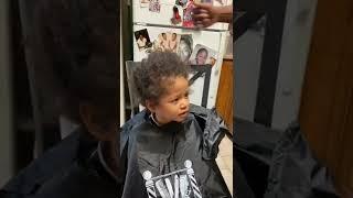 My son’s first haircut (GONE WRONG) #barber #tiktok #shorts #haircut #funny