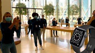 Buying the new Apple Watch Series 6 / FIRST IN THE LINE Flagship Store Dubai 44mm sport band GPS