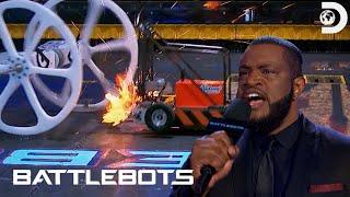 Huge Dominates Free Shipping’s Flame Breathing Bot! | BattleBots