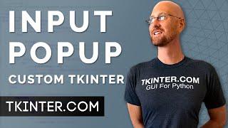 Input Popup Boxes - Tkinter CustomTkinter 14