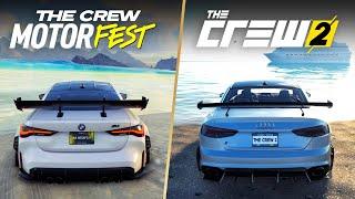 Сравнение THE CREW: MOTORFEST и THE CREW 2! Какая игра лучше? (Сравнение все новых улучшений)