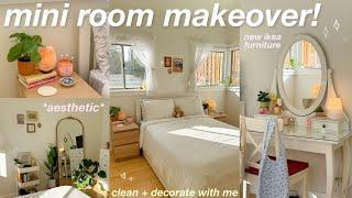 ROOM TRANSFORMATION! 🪴 *pinterest inspired* ikea furniture, amazon haul, clean and decorate with me