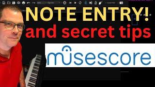 How to add and delete notes in musescore! For beginners! And, secret tips!