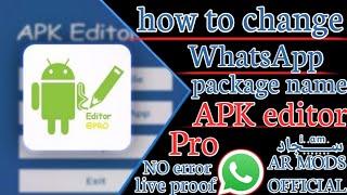 HOW TO CHANGE WHATSAPP PACKAGE NAME IN APK EDITOR| HOW TO ClONE WHATSAPP|WITHOUT #whatsappbusiness