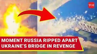 Russia DECIMATES Ukraine’s Bridge Over Oskol River In Revenge; Kyiv’s Military Movement Hit