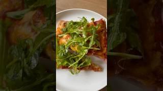 Pepperoni flatbread with arugula  #food #healthyfood #recipe #pizza #yum #dinner