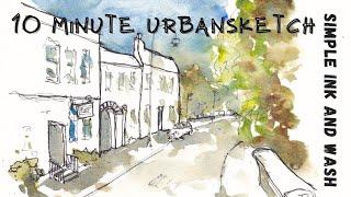 Really Quick Urban Sketching - Easy Tutorial in 10 minutes!