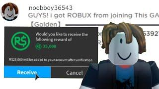 Free Robux Scams in 40 seconds