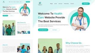 Amazing Medical Website Design in Figma | Figma Tutorial 2024