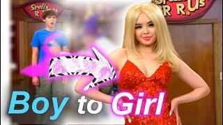 MTF Transformation - Boy to Blonde Girl - Lady in Red | AI VIDEO #MTF #HailuoAI