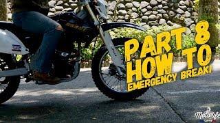 Moto Training Part 8: How to do an emergency break properly! Motolife Philippines