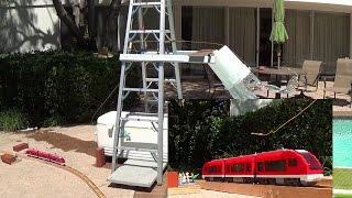 How to make Ice bucket challenge with a toy train