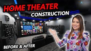 Home Theater Reveal - Home Theater Design, Home Theater Construction Timelapse, Home Cinema Design