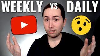 How Often Should I Upload YouTube Videos? WEEKLY vs DAILY (CASE STUDY)