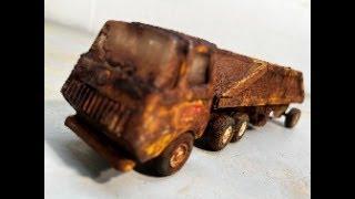 Mini Tonka Semi Bottom Dump Hauler Restoration