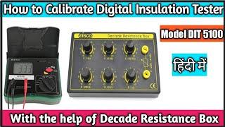 How to Calibrate Digital Insulation Tester Resistance Box I Calibrate insulation tester I R. Box I