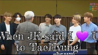 Taekook Drama : When Jungkook said I LOVE YOU to His  at Visual Radio Interview