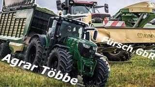 Grünroggen Ernte | Agrar Többe | Fürsch GbR | John Deere | Krone | Case | Land und Technik TV