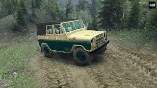 SpinTires обзор мода ( УАЗ-469 ) Индусский дрифт!)))