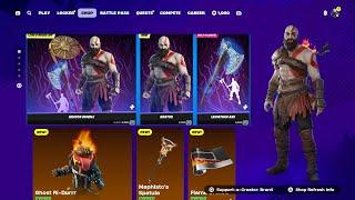 KRATOS SKIN + LEVIATHAN AXE PICKAXE RETURN RELEASE DATE IN FORTNITE ITEM SHOP 2024!