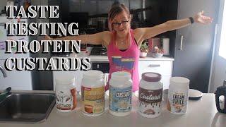 Protein Custard Taste Test and Review || White Wolf, Maxine's Burn, Muscle Nation, Inspired and more