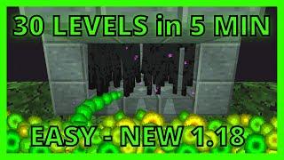 EASIEST 1.18 ENDERMAN EXP FARM in Minecraft Bedrock | NEW EASY DESIGN | PS4/XBOX/MCPE/PC | by James