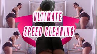 CLEAN WITH ME | ULTIMATE SPEED CLEANING | MOM SPEED CLEANS AFTER MESSY CHILDREN | BREASTFEEDING MOM