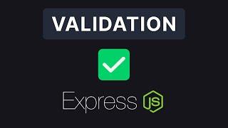 Express JS #10 - Validation