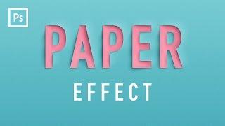 Photoshop Tutorials - Paper Cutout Text Effect