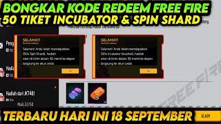 KODE REDEEM FF!! KODE REDEEM FREE FIRE TERBARU 18 September 2024 HARI INI‼️