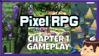 Disney PIXEL RPG Launch Gameplay Walkthrough Part 1: Princess Saga Aurora Heroes VS Mysterious