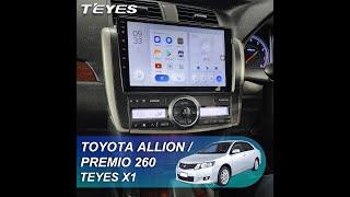 TEYES X1: Toyota Allion / Premio 260. Обзор установки магнитолы