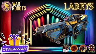 Opening 165 Free Coins Update 9.2 | GIVEAWAY 5X LABRYS MEDIUM WEAPON | #WRwinLabrys #warrobots