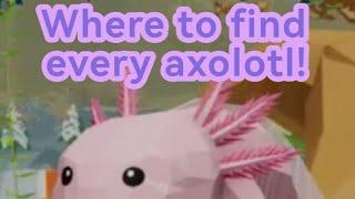 Where to find every axolotl in animal simulator! [ROBLOX]