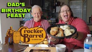 Cracker Barrel Country Fried Turkey and Steak Review #foodreview #mukbang #crackerbarrel