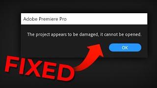 How To Recover Damaged Premiere Pro Project File