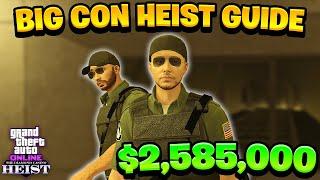 2 Player Casino Heist Big Con Step By Step Walkthrough (GTA Online Diamond Casino Heist 2023)