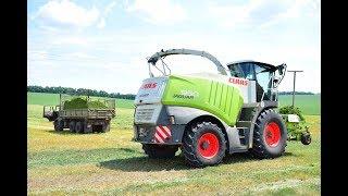 Заготовка сенажа в Украине 2017 - Claas Jaguar 950