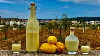 LIMONCELLO CREAM Liqueur  Original Italian recipe + Alternative recipe with Vodka