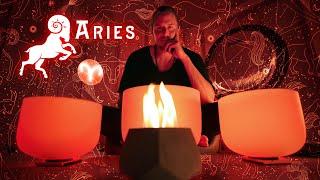 Aries Sound Bath | Zodiac Meditation Music | Horoscope Fire Sign | Singing Bowls | Power, Confidence