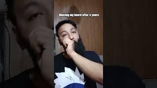 shaving my beard after 4 years !! #shaving #beard #trimmer #motivation