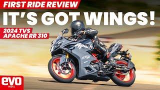 2024 TVS Apache RR 310 | More power and flagship features | First Ride Review | @evoIndia