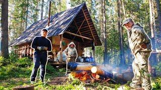 Поставить баню в лесу?! Это можно! Забрались в тайгу на стройку. Пал Степаныч, Жека, Миха все здесь!