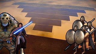 22 MILLION SPARTANS vs 150,000 JEDI KNIGHTS + 10,000 TROLLS | UEBS 2