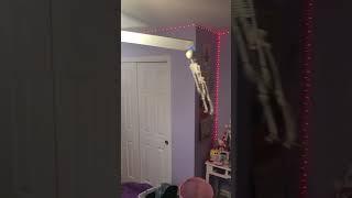 Flying fan skeleton meme