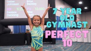 7 YEAR OLD GYMNAST SCORES A PERFECT 10| Rachel Marie